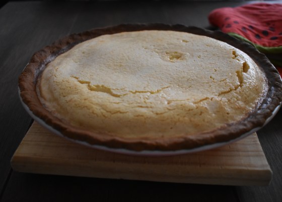 Imagen de un pay de requesón