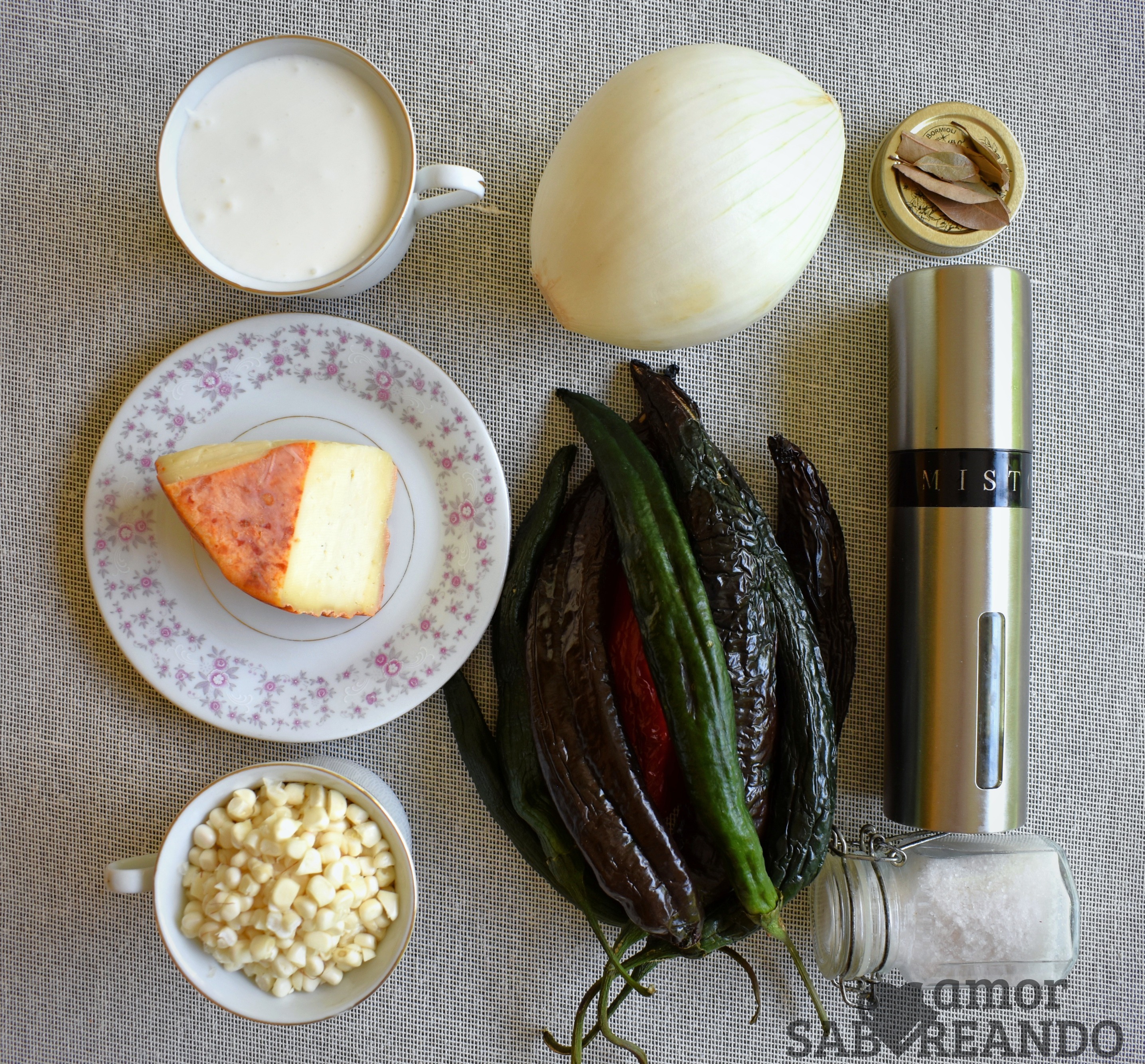 imagen de rajas con crema