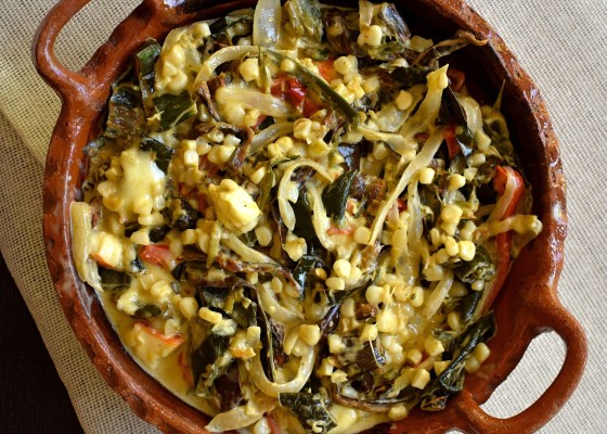 imagen de rajas con crema