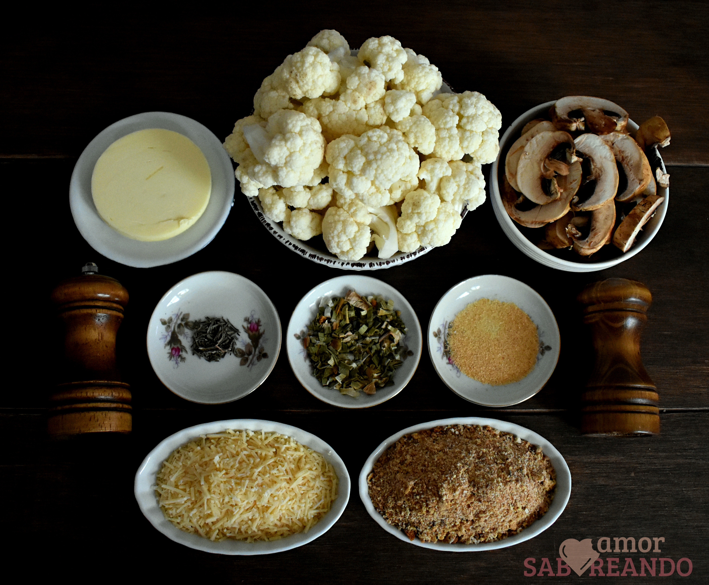 imagen de Coliflor gratinada ingredientes